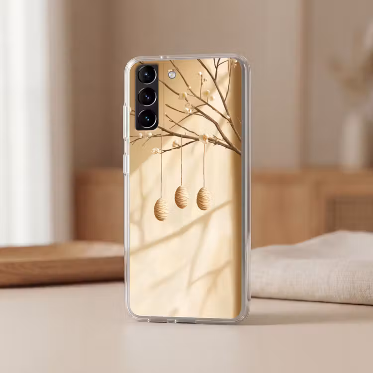 Telefoonhoesje Softcase - Beige - Paastak - Eieren — 2