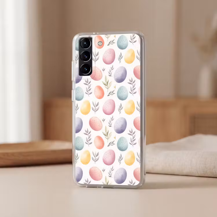 Telefoonhoesje Softcase - Eieren - Kleurrijk - Patroon — 2