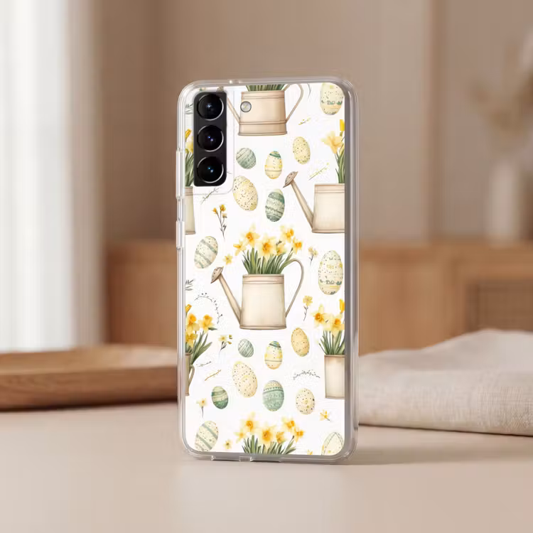Telefoonhoesje Softcase - Gieter - Bloemen - Eieren — 2