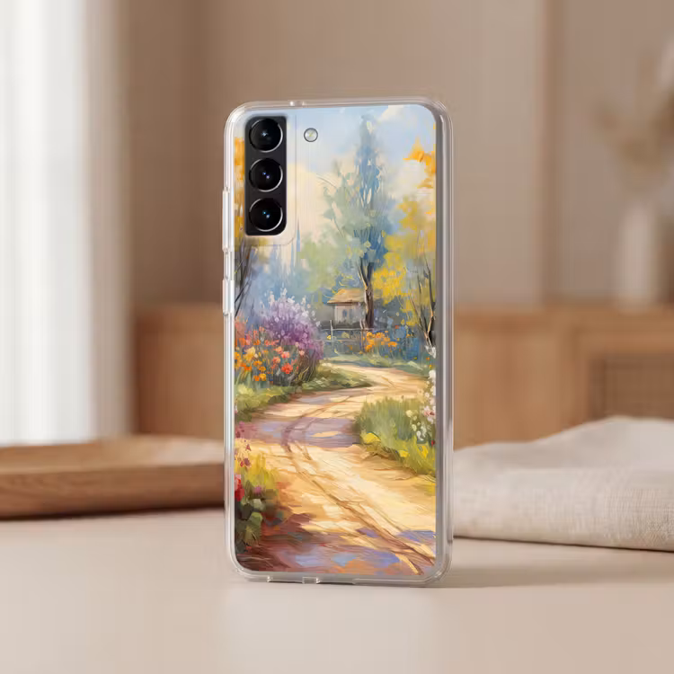 Telefoonhoesje Softcase - Bloemen - Bomen - Kunst - Watercolor — 2