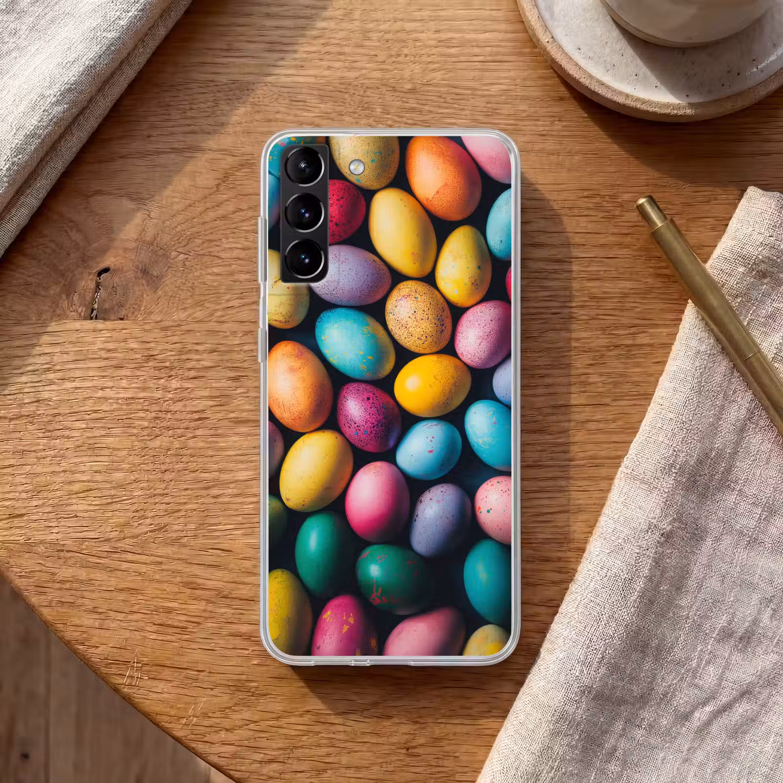 Telefoonhoesje Softcase - Kleurrijk - Paaseitjes - Spetters — 1