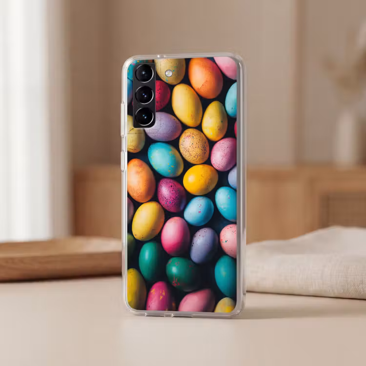 Telefoonhoesje Softcase - Kleurrijk - Paaseitjes - Spetters — 2