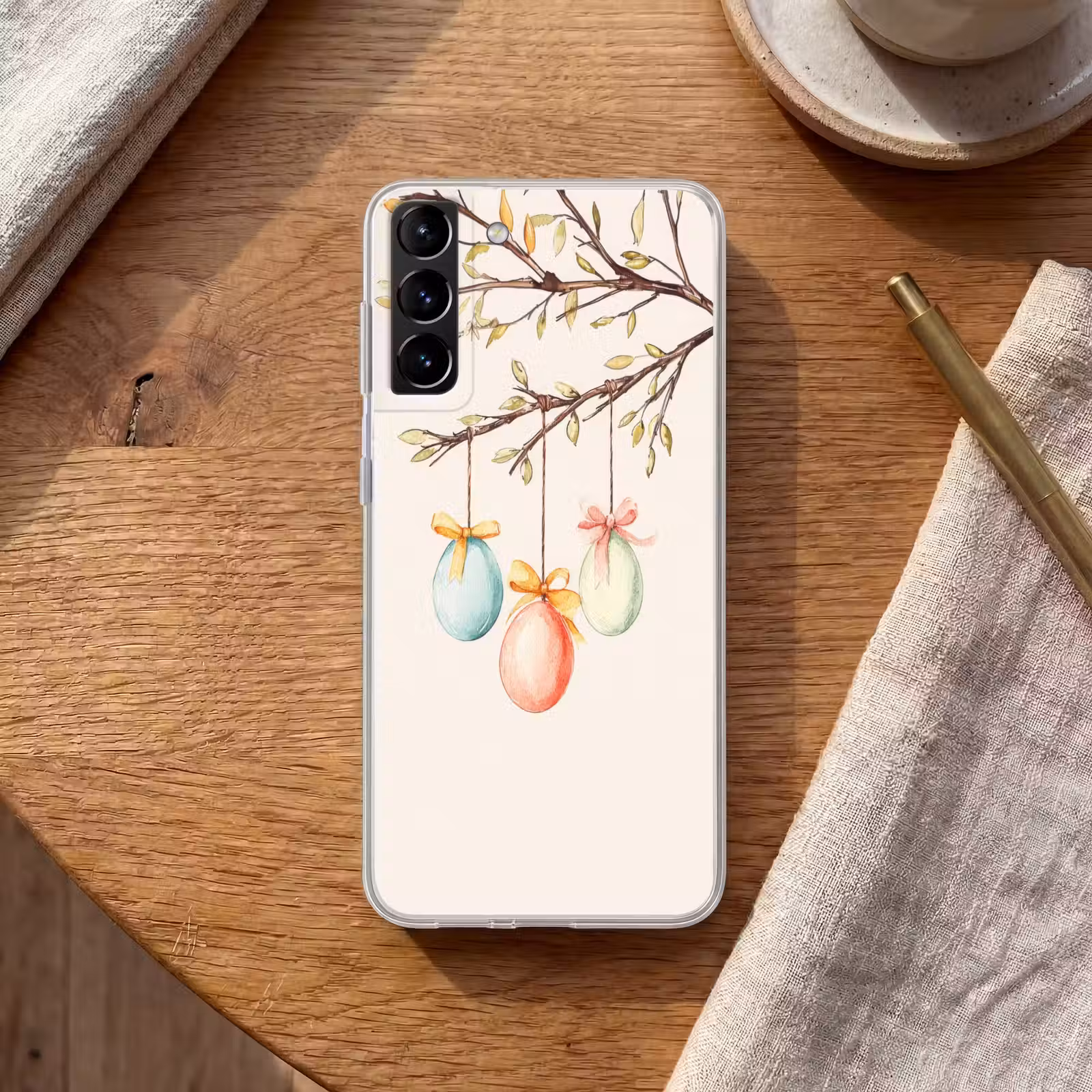 Telefoonhoesje Softcase - Paastak - Strikje - Eieren — 1