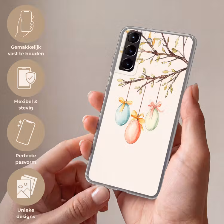 Telefoonhoesje Softcase - Paastak - Strikje - Eieren — 3