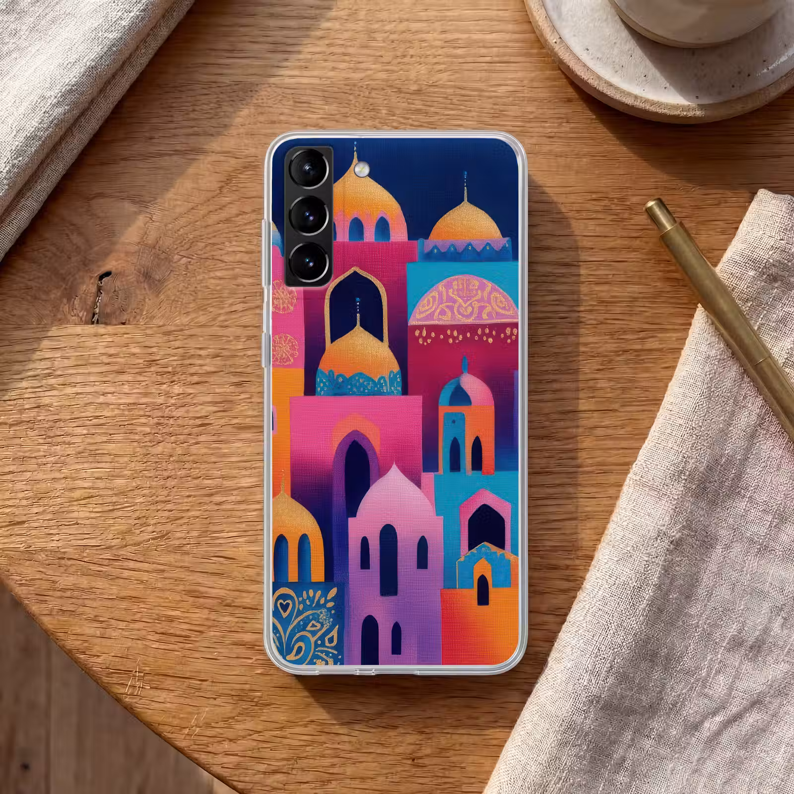 Telefoonhoesje Softcase - Kleurrijk - Avond - Islamitisch — 1