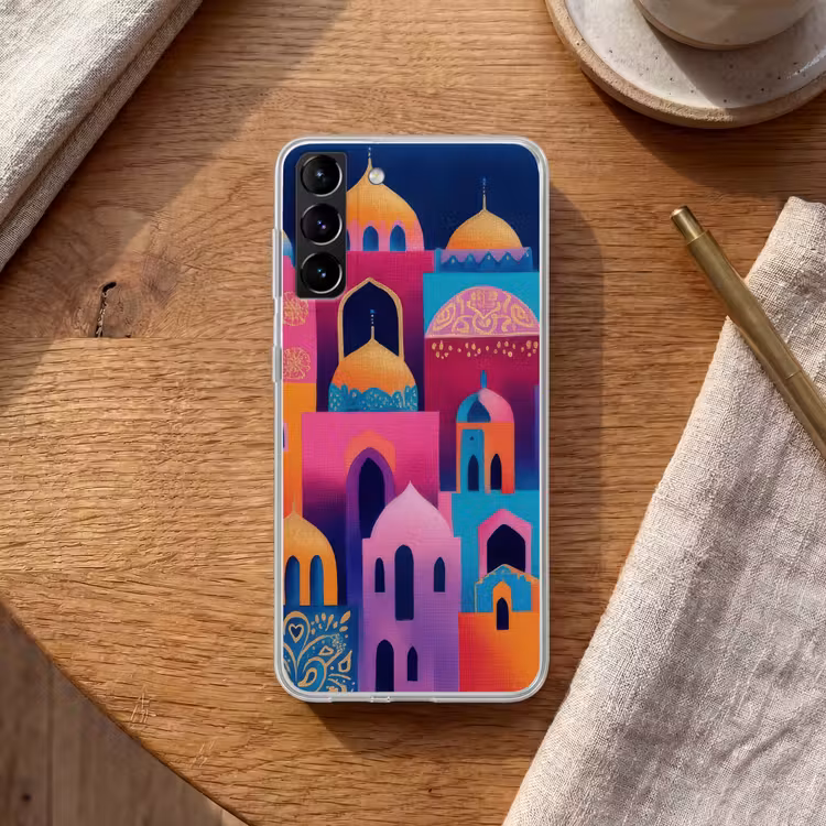 Telefoonhoesje Softcase - Kleurrijk - Avond - Islamitisch — 1