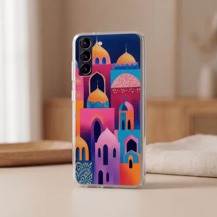 Telefoonhoesje Softcase - Kleurrijk - Avond - Islamitisch — 2