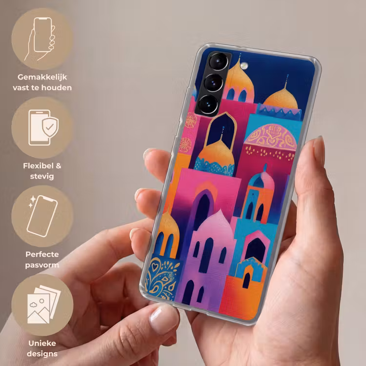Telefoonhoesje Softcase - Kleurrijk - Avond - Islamitisch — 3