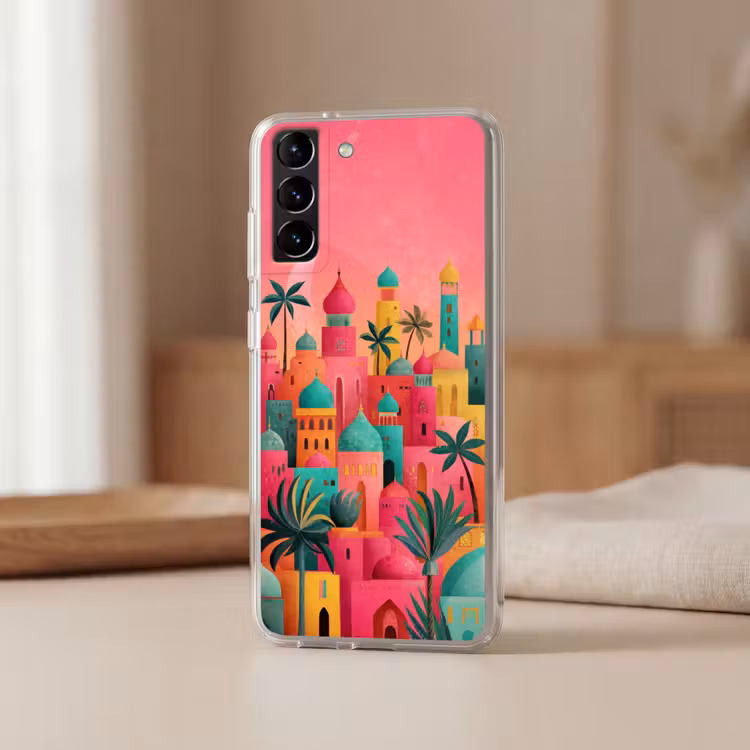 Telefoonhoesje Softcase - Kleurrijk - Palmbomen - Islamitisch — 2