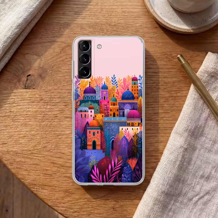 Telefoonhoesje Softcase - Kleurrijk paradijs - Levendig - Islamitisch — 1