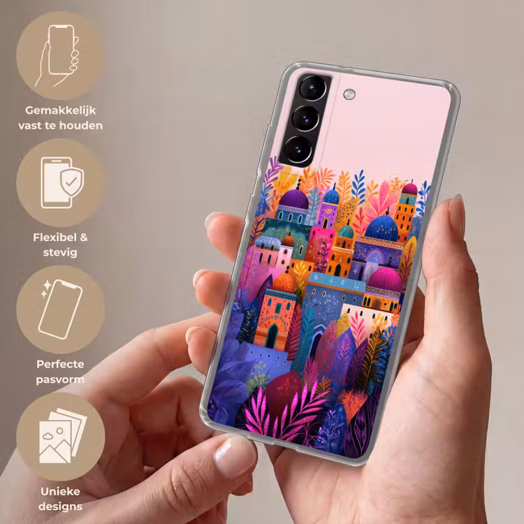 Telefoonhoesje Softcase - Kleurrijk paradijs - Levendig - Islamitisch — 3