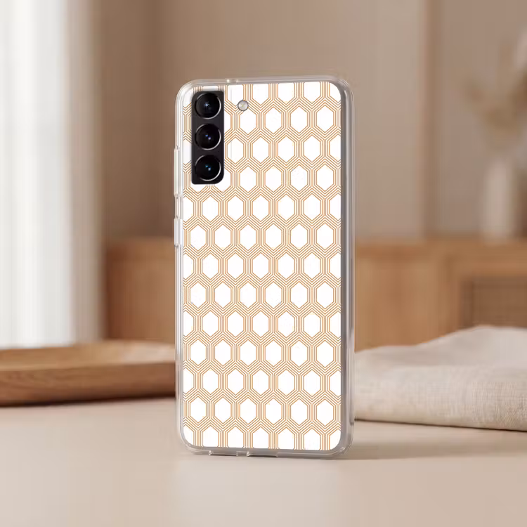 Telefoonhoesje Softcase - Wit - Patroon - Symmetrisch - Modern — 2
