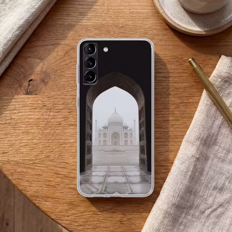 Telefoonhoesje Softcase - Poort - Symmetrische koepel - Minaretten - Moskee — 1