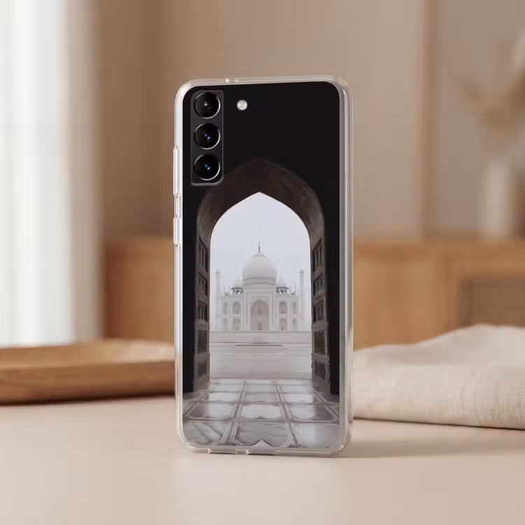 Telefoonhoesje Softcase - Poort - Symmetrische koepel - Minaretten - Moskee — 2