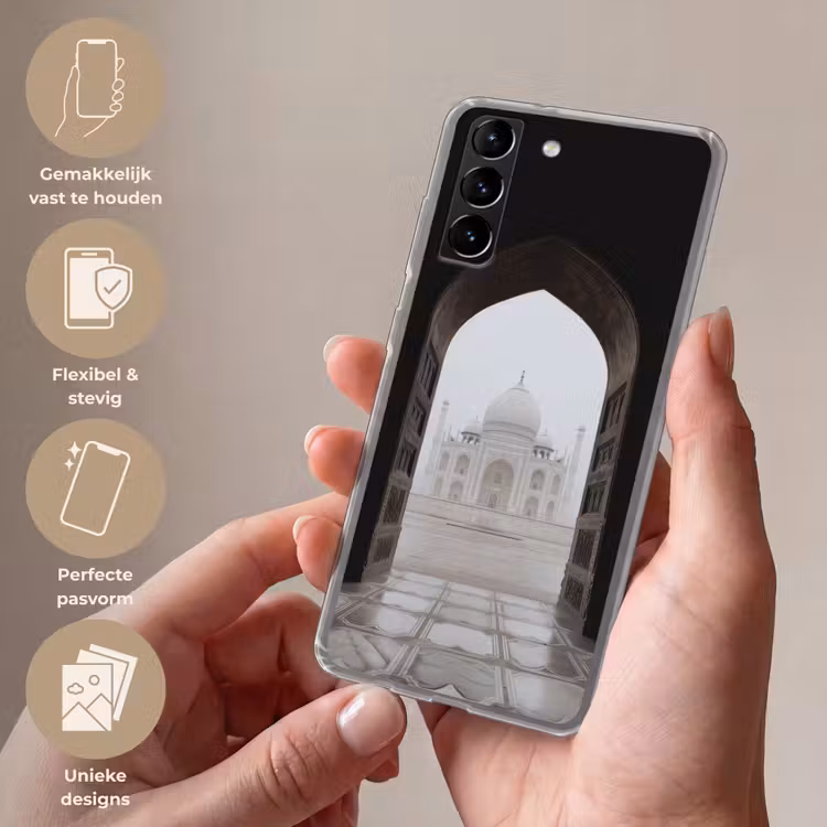 Telefoonhoesje Softcase - Poort - Symmetrische koepel - Minaretten - Moskee — 3