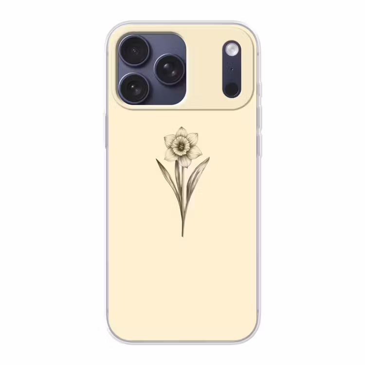 Telefoonhoesje Softcase - Zwart - Narcis - Illustratie — 1