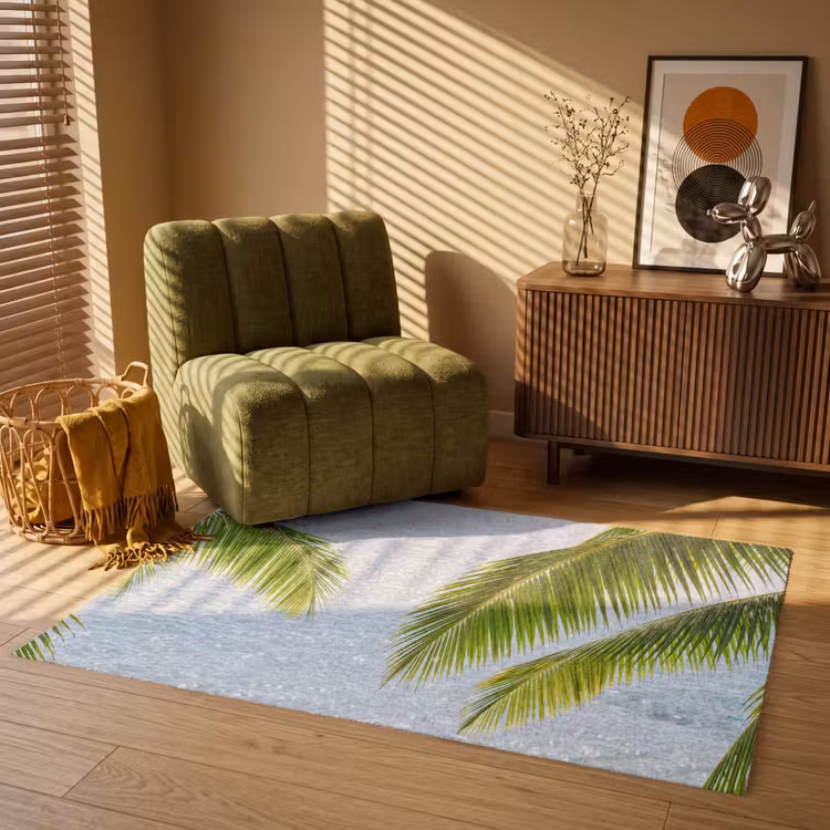Vloerkleed - Boom - Bladeren - Water - Tropisch - Groen — 2