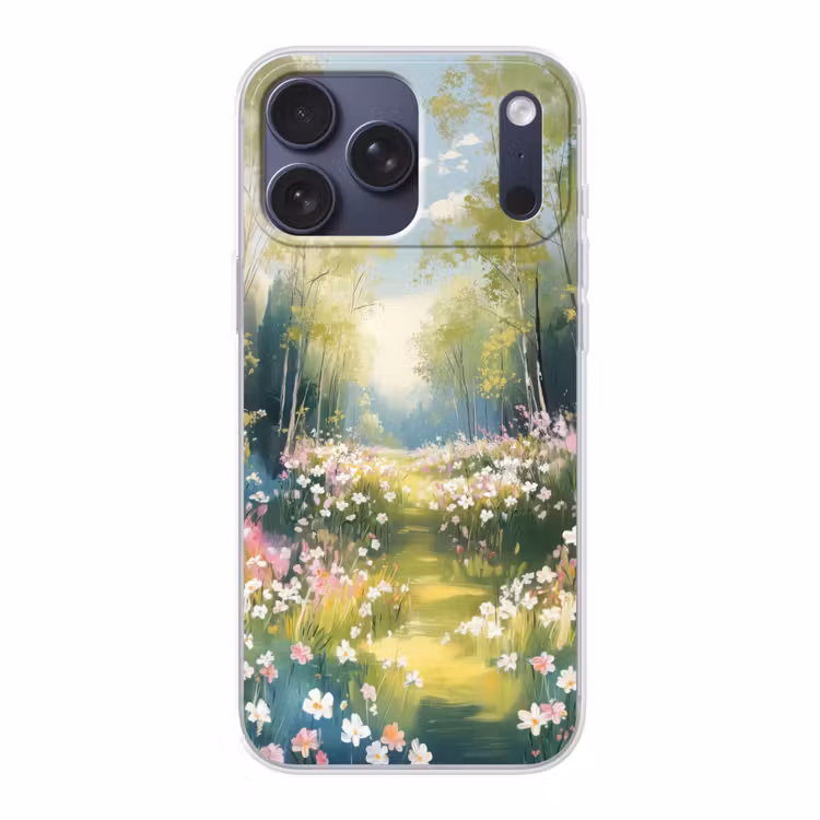 Telefoonhoesje Softcase - Bos - Schilderstijl - Kleurrijk — 1