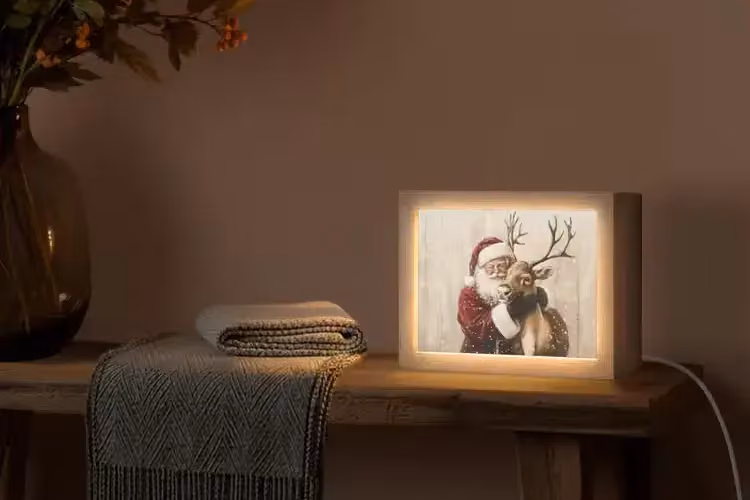 Lightbox kerstman