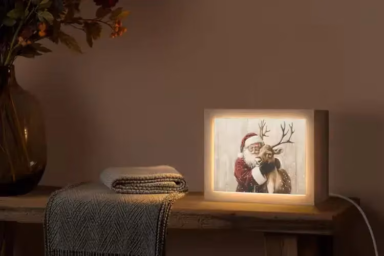 Lightbox kerstman