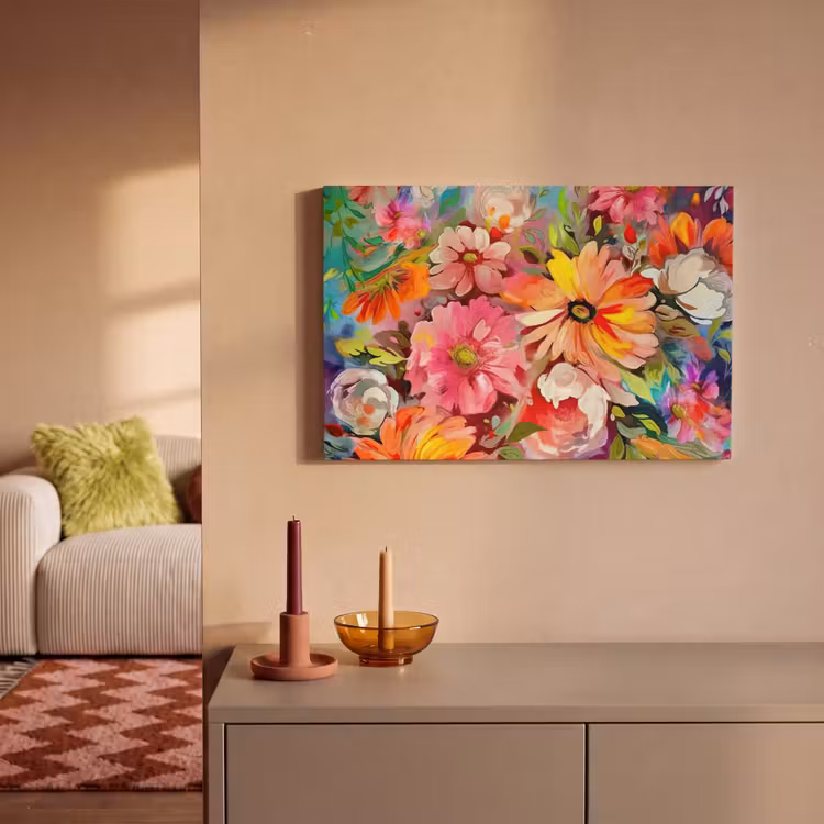 Canvas schilderij - Bloemen - Kunst - Schilderij - Botanisch — 2