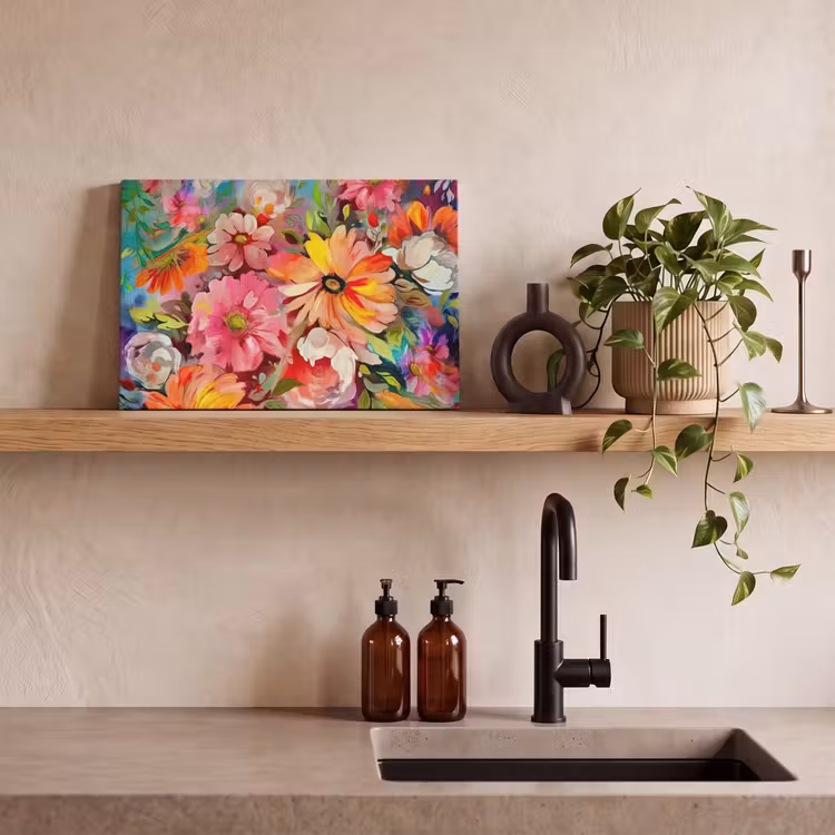 Canvas schilderij - Bloemen - Kunst - Schilderij - Botanisch — 4