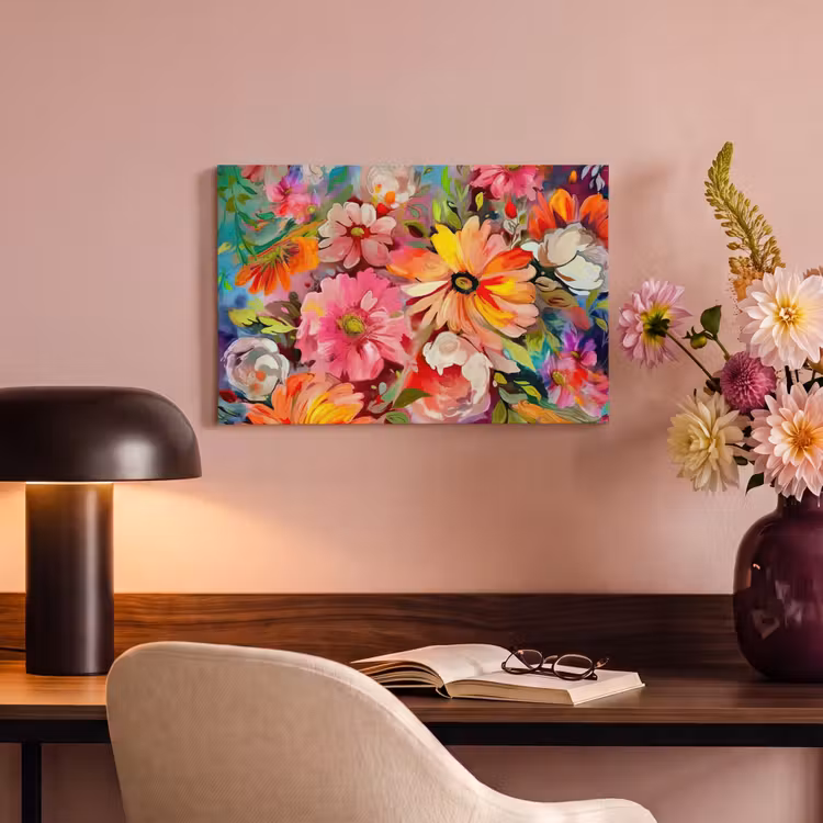 Canvas schilderij - Bloemen - Kunst - Schilderij - Botanisch — 6