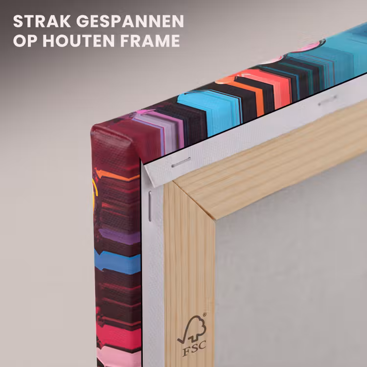 Canvas schilderij - Hartjes - Kleuren - Kunst - Liefde — 7