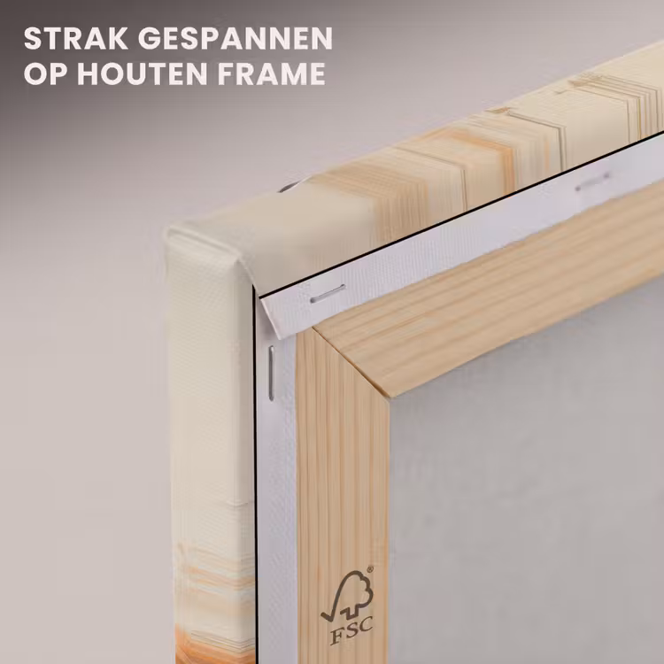Canvas schilderij - Kerst - Schotse Hooglander - Bruin - Krans — 7