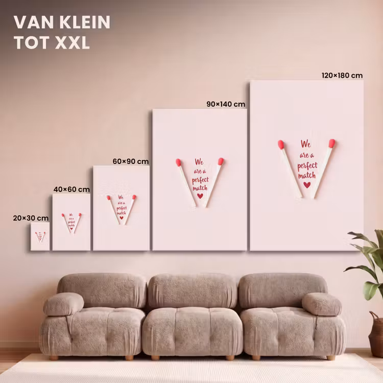 Canvas schilderij - Perfect - Minimalistisch - Valentijn — 8