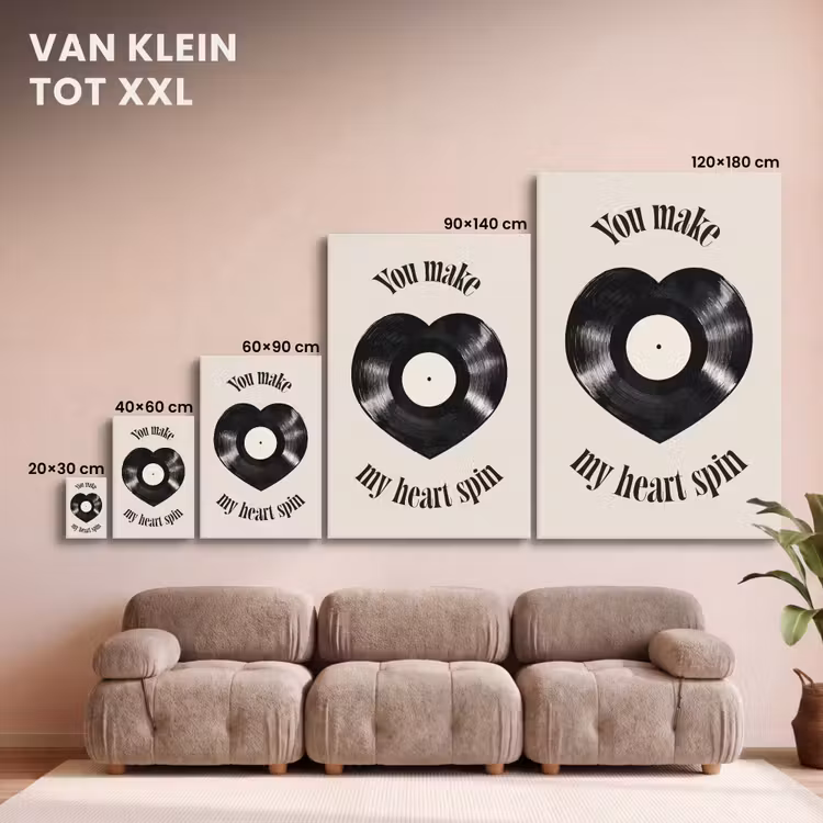 Canvas schilderij - Love - Muziek - Quote — 8