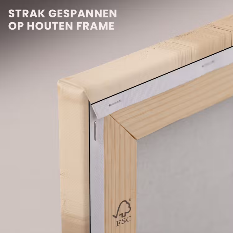 Canvas schilderij - Kunst - Beige - Modern - Goud — 7