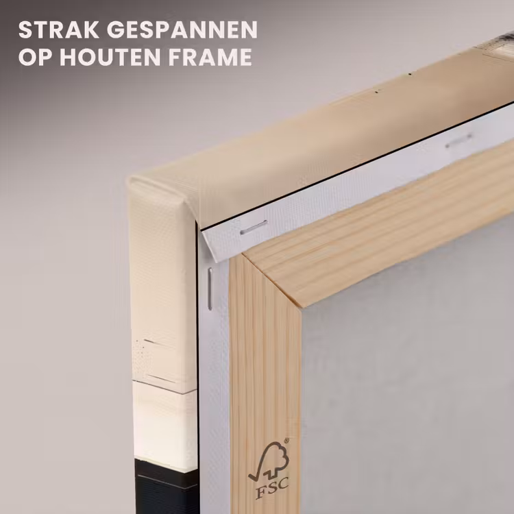 Canvas schilderij - Moderne kunst - Zwart - Goud - Luxe — 7