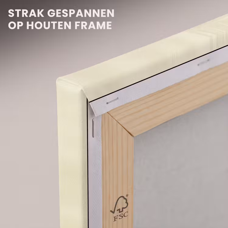 Canvas schilderij - Modern - Kunst - Groen - Beige — 7