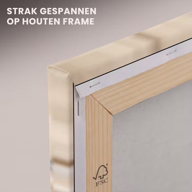 Canvas schilderij - Hart - Hout - Natuur - Takken - Bruin — 7