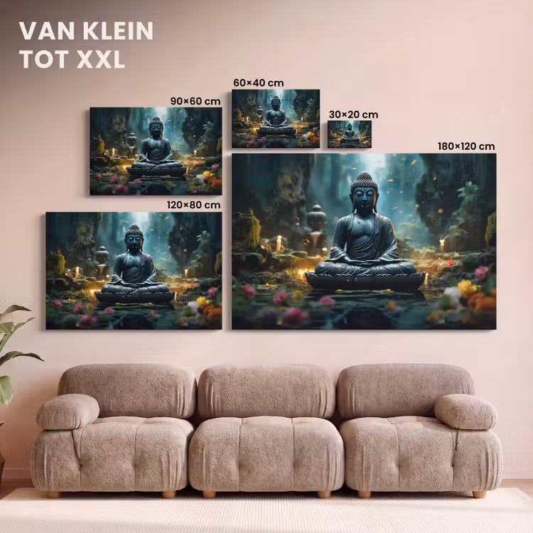 Canvas schilderij - Boeddha - Beeld - Buddha - Zen - Kunst - Boedha — 8