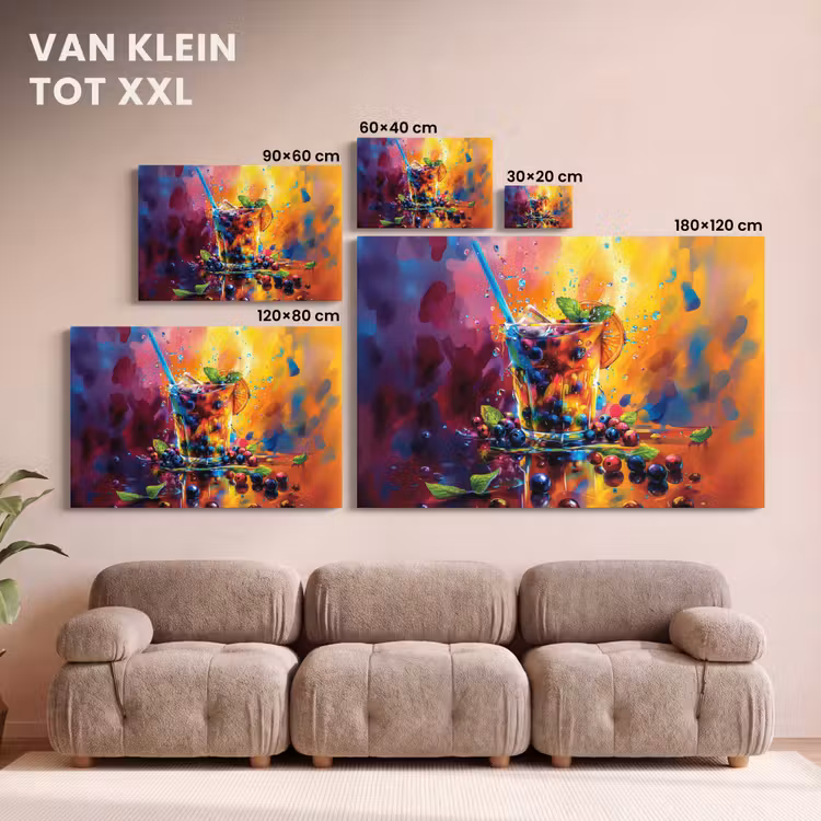 Canvas schilderij - Cocktail - Fruit - Kleurrijk - Drank — 8