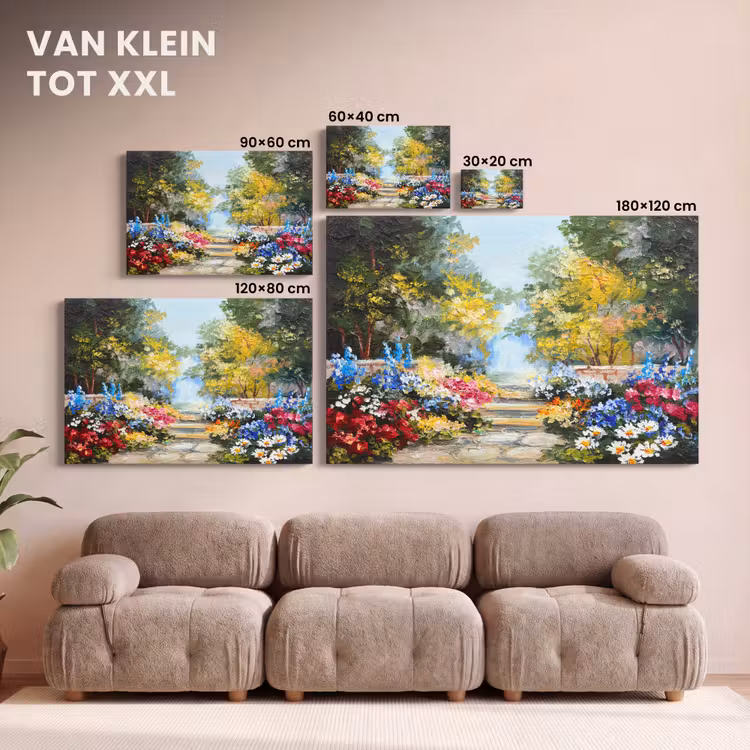 Canvas schilderij - Schilderij - Bloemen - Natuur - Olieverf — 8