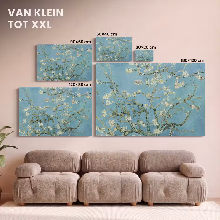 Canvas schilderij - Van Gogh - Amandelbloesem - Oude meesters - Kunst - Vintage — 8