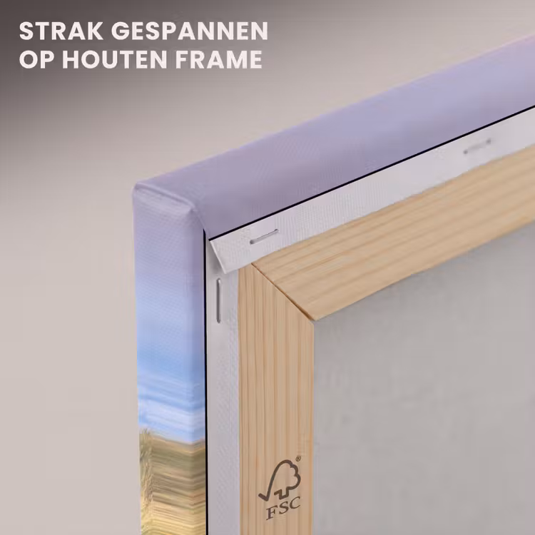 Canvas schilderij - Strand - Zee - Duin - Zonsondergang — 7