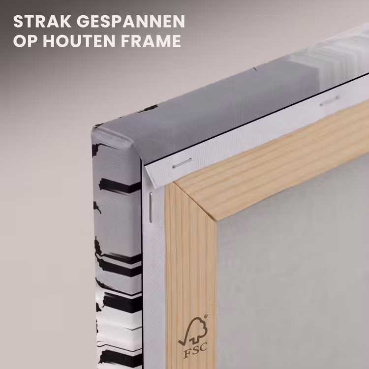 Canvas schilderij - Strand - Zee - Mensen - Boom - Moderne kunst — 7