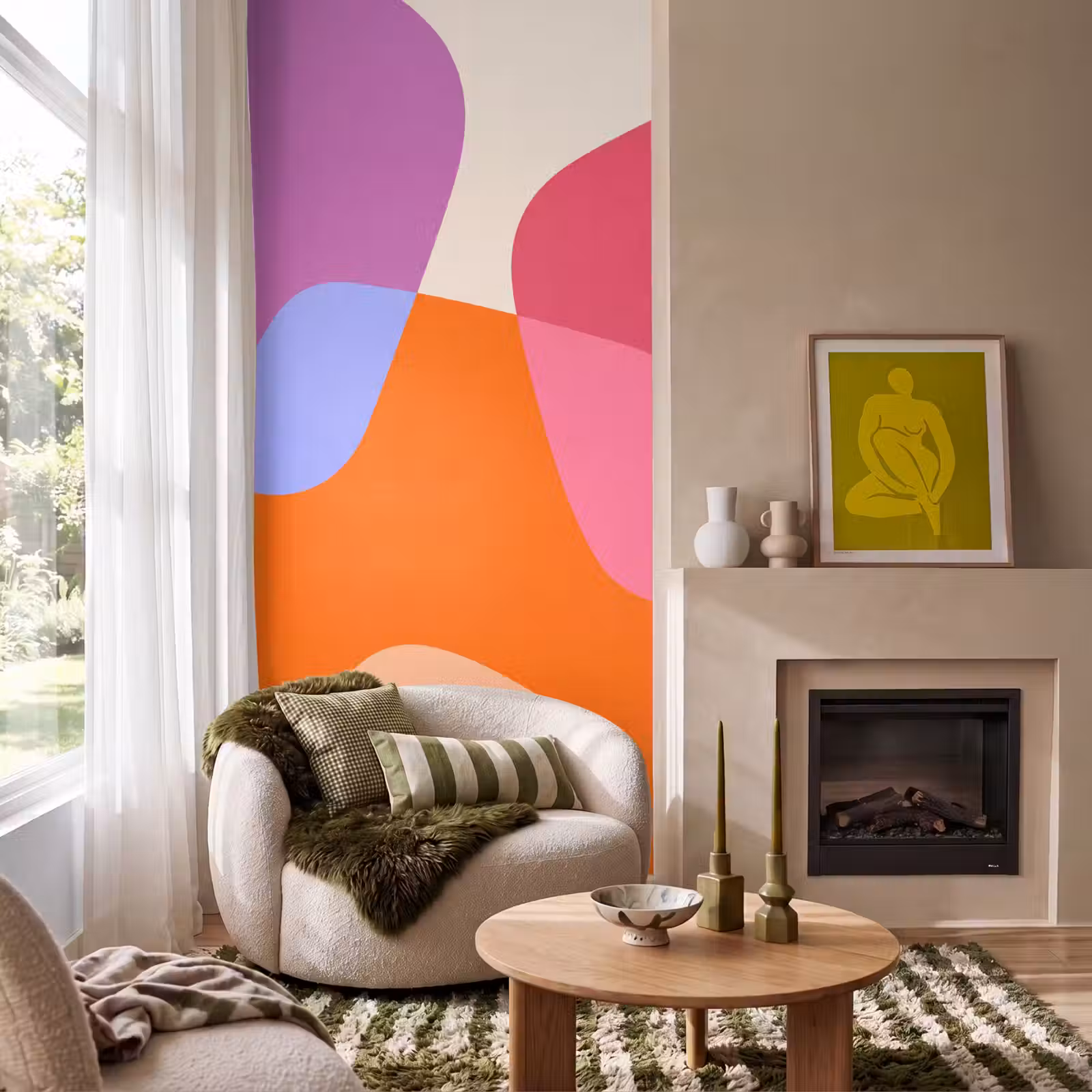 Behang - Abstract - Vormen - Modern - Kleurrijk — 1