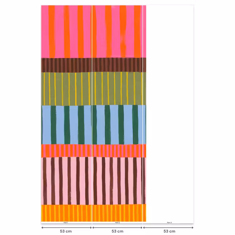 Behang - Abstract - Strepen - Modern - Kleurrijk - Kunst — 6
