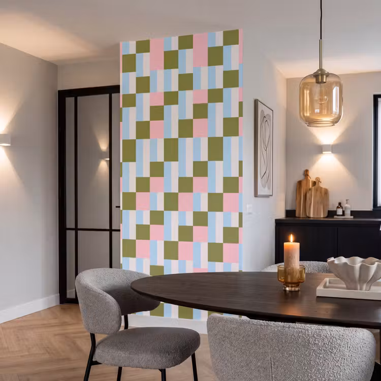 Behang - Patroon - Geometrisch - Abstract - Kleurrijk - Modern — 5