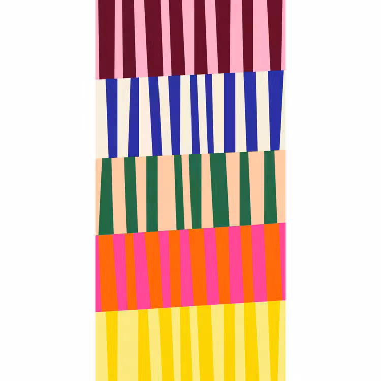 Behang - Patroon - Strepen - Abstract - Modern - Kleurrijk — 2
