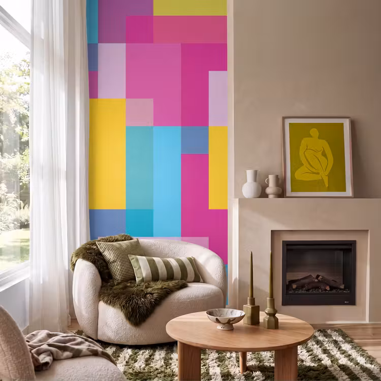 Behang - Abstract - Geometrisch - Kunst - Kleurrijk - Modern — 1