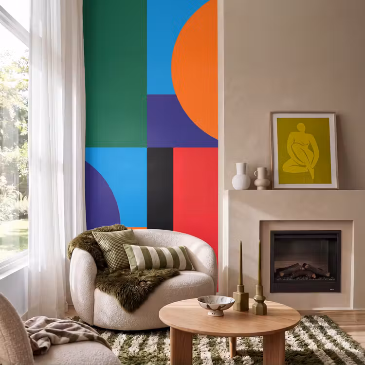 Behang - Geometrisch - Abstract - Vormen - Kleurrijk - Modern — 1