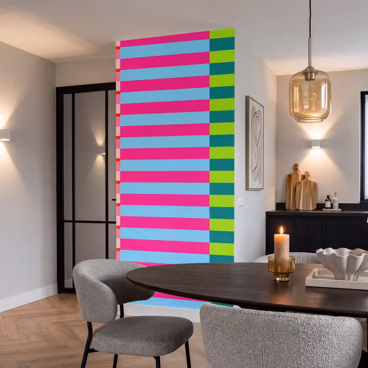Behang - Patroon - Strepen - Modern - Abstract - Kleurrijk — 5