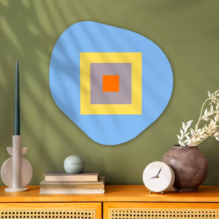 Organisch schilderij - Glas - Abstract - Geometrisch - Kleurrijk - Modern - Vormen — 2