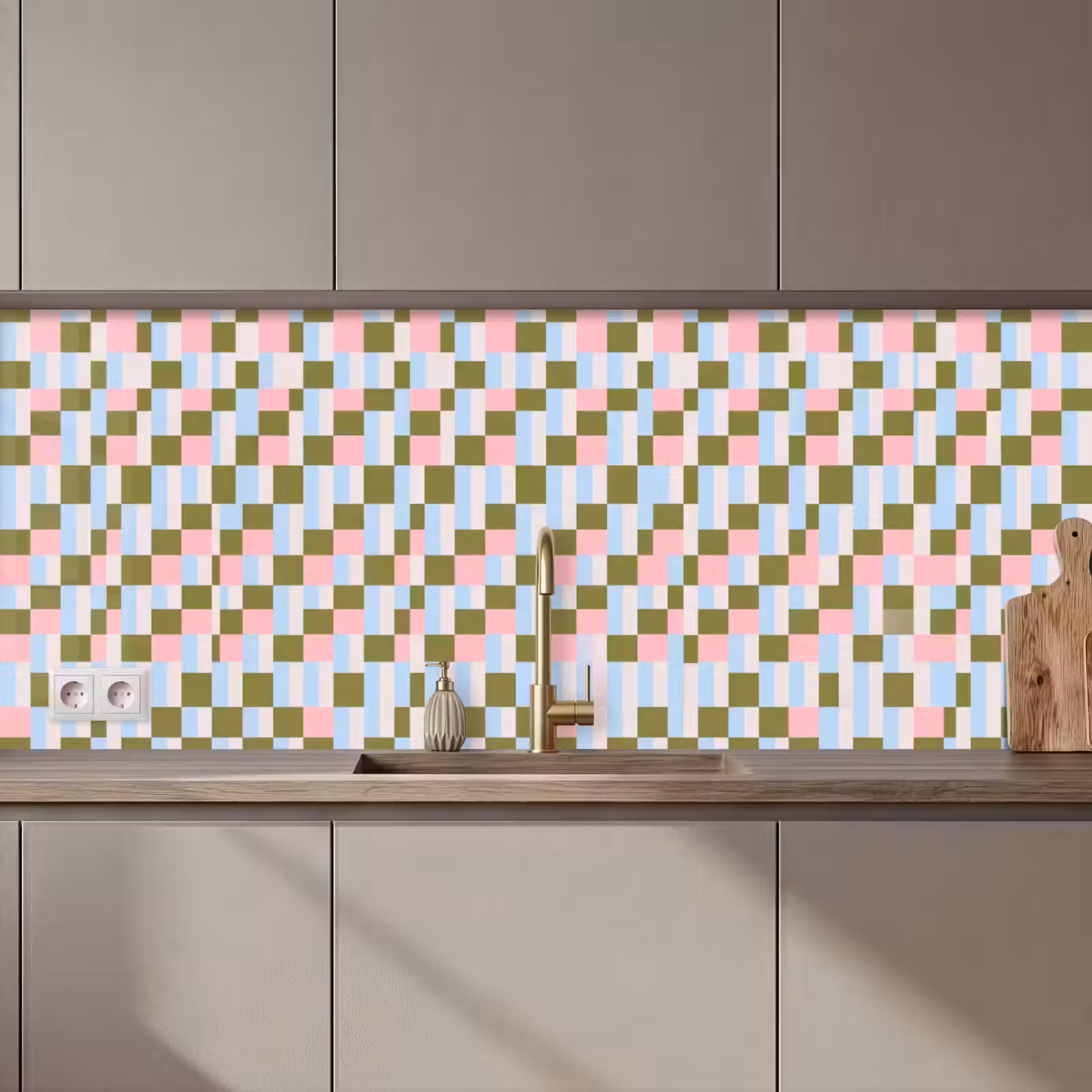 Keuken achterwand - Patroon - Geometrisch - Abstract - Kleurrijk - Modern — 1